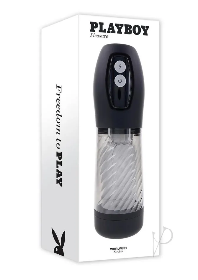 Playboy Vibrators Playboy Whirlwind Rechargeable Thrusting and Spinning Stroker Black Playboy Vibrators Playboy Whirlwind Rechargeable Thrusting and Spinning Stroker Black
