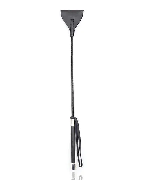 Plesur 21 Wide Tip Leather Crop Black Plesur Anal