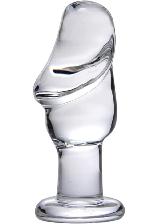 Prisms Male Sex Toys Prisms Asvini Glass Penis Anal Plug Clear