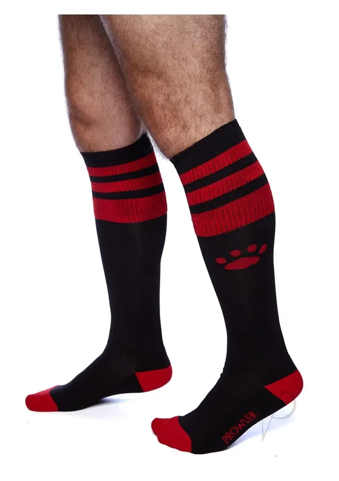 Prowler Red Anal Prowler RED Football Sock Black Red