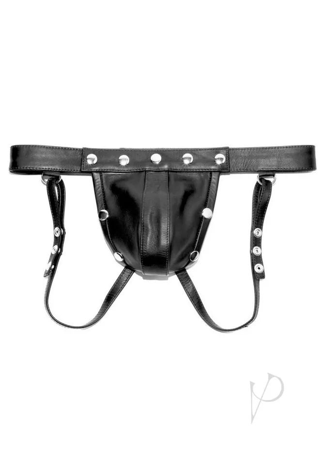 Prowler RED Leather Harness Jock XLarge Black Prowler Red Restraints