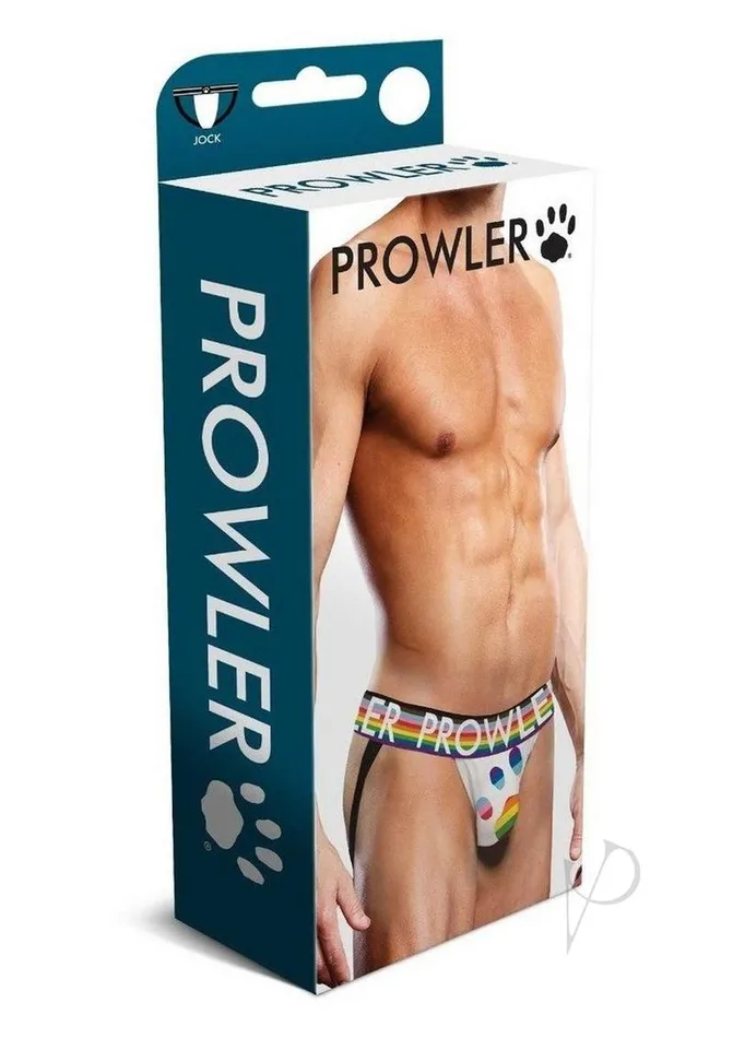 Prowler White Oversized Paw Jock Small WhiteRainbow Prowler Anal