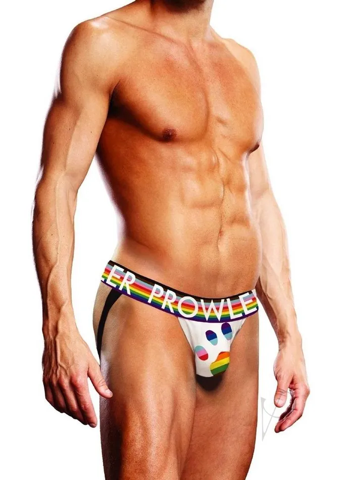 Prowler White Oversized Paw Jock Small WhiteRainbow Prowler Anal Prowler White Oversized Paw Jock Small WhiteRainbow Prowler Anal