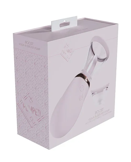 Pumped Boost Automatic 13 Speed Silicone Rechargeable Vulva and Breast Pump Pink Pumped Vibrators Pumped Boost Automatic 13 Speed Silicone Rechargeable Vulva and Breast Pump Pink Pumped Vibrators