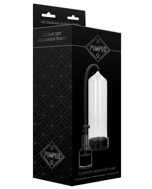 Pumped Male Sex Toys Pumped By Shots Comfort Beginner Penis Pump Clear