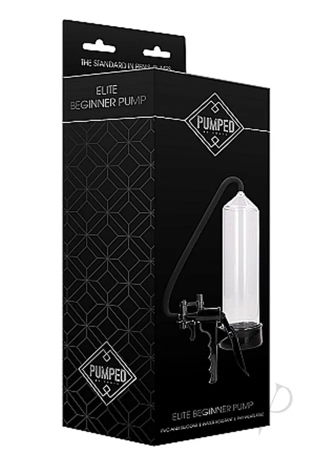 Pumped Male Sex Toys Pumped By Shots Elite Beginner Penis Pump Clear