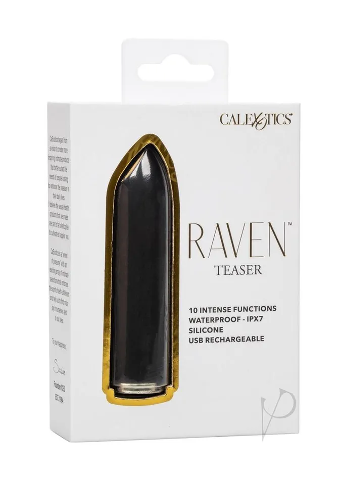Raven Raven Teaser Rechargeable Silicone Bullet Black Female Sex Toys