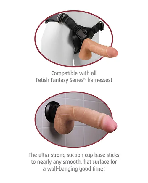 Real Feel Deluxe Real Feel Deluxe No 2 Wallbanger Vibrating Dildo with Balls 65in Vanilla Dildos