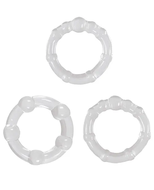 Renegade Dildos Renegade Super Stretchable Intensity Cock Rings Set of 3 Clear Renegade Dildos Renegade Super Stretchable Intensity Cock Rings Set of 3 Clear
