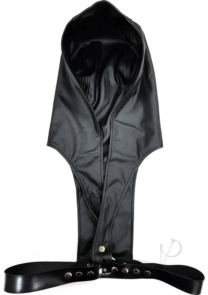 Restraints Rouge Rouge Leather Adjustable Harness Hoodie Black