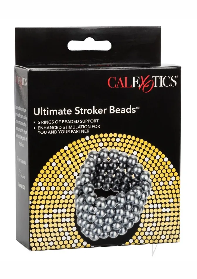 Rings Male Sex Toys Ultimate Stroker Beads Silver