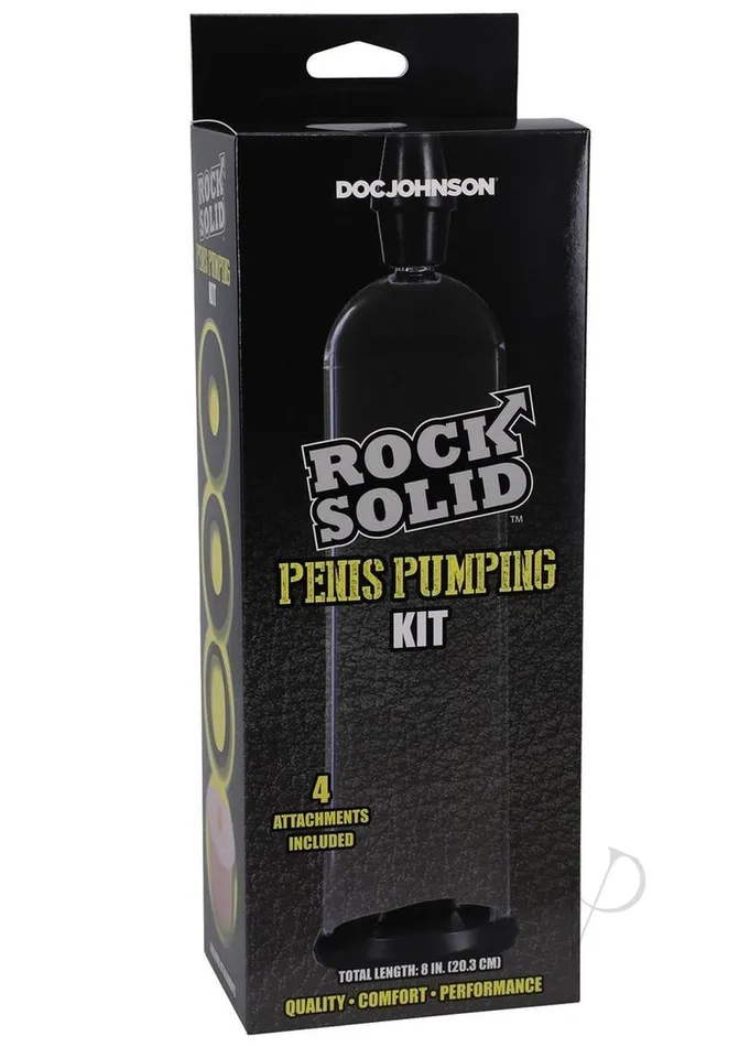 Rock Solid Penis Pumping Kit BlackClear Rock Solid Anal