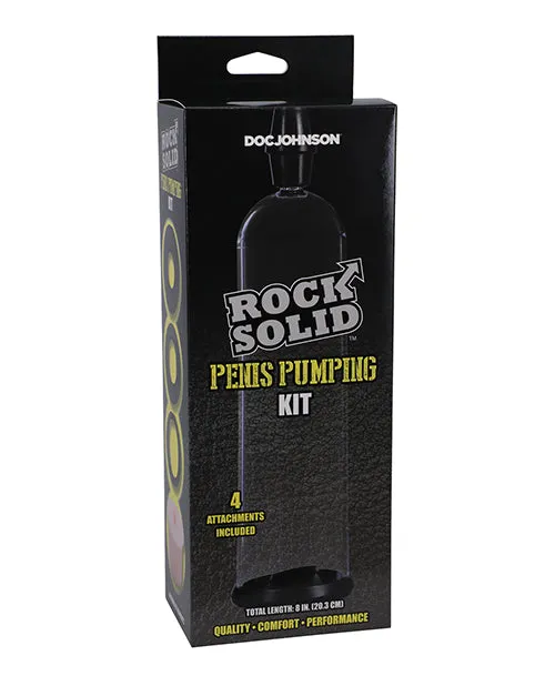 Rock Solid Penis Pumping Kit BlackClear Rock Solid Anal Rock Solid Penis Pumping Kit BlackClear Rock Solid Anal