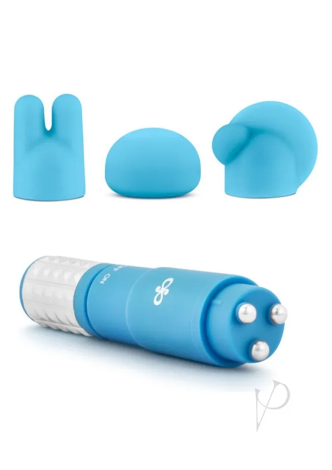 Rose Couples Rose Revitalize Massage Kit with Silicone Attachments Blue Rose Couples Rose Revitalize Massage Kit with Silicone Attachments Blue