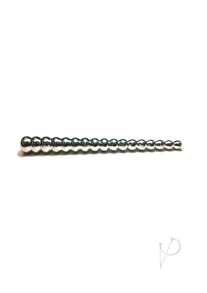 Rouge Beaded Stainless Steel Urethral Sound Silver Rouge Male Sex Toys