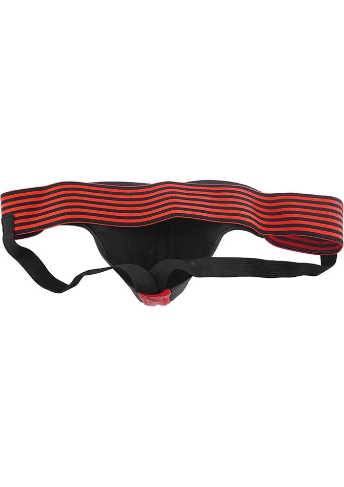 Rouge Leather Jock Strap Small RedBlack Rouge Restraints
