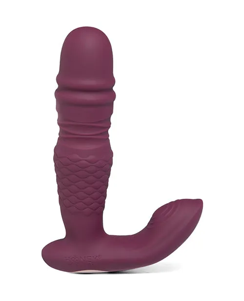 Ryder AppControlled Thrusting Gspot Clit Vibrator Rosy Red Honey Play Box Vibrators Ryder AppControlled Thrusting Gspot Clit Vibrator Rosy Red Honey Play Box Vibrators