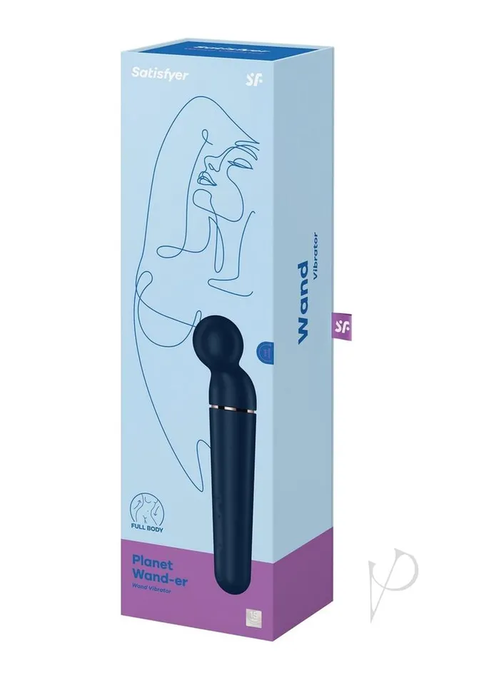 Satisfyer Vibrators Satisfyer Planet Wander Rechargeable Silicone Body Massager Blue Satisfyer Vibrators Satisfyer Planet Wander Rechargeable Silicone Body Massager Blue