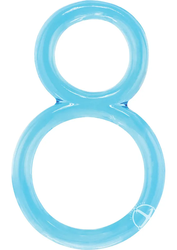 Screaming O Male Sex Toys Ofinity Super Stretchy Double Silicone Cock Ring Waterproof Blue