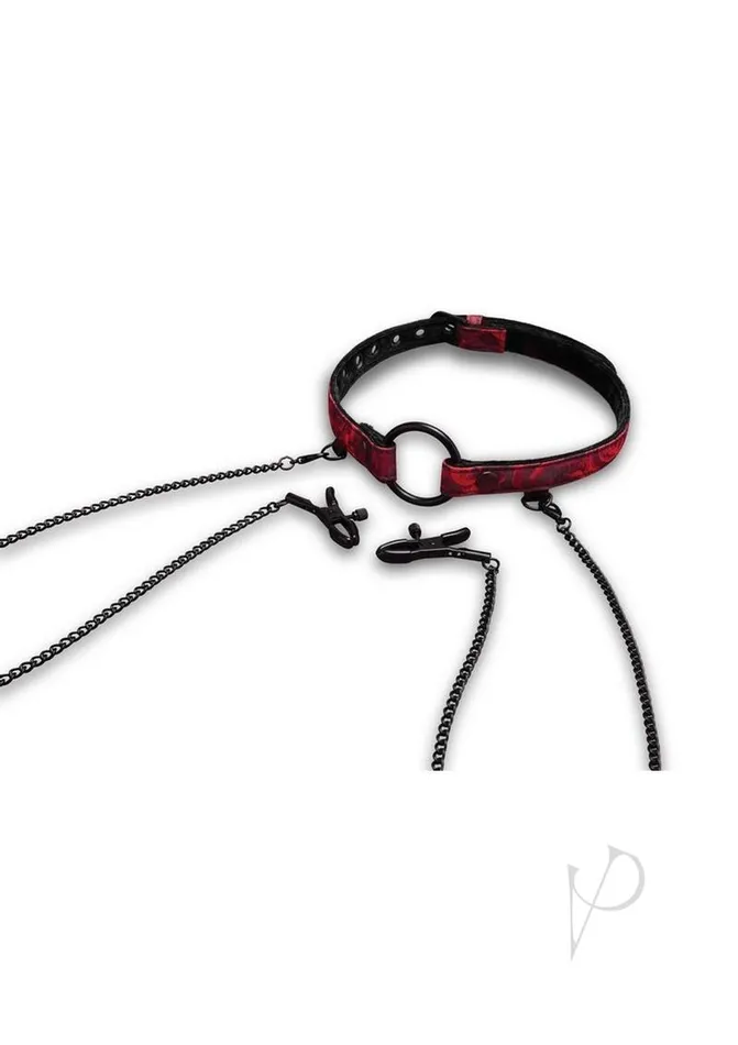 Secret Kisses Rosegasm Open Mouth Gag with Nipple Clips and Satin Blindfold RedBlack Secret Kisses Vibrators Secret Kisses Rosegasm Open Mouth Gag with Nipple Clips and Satin Blindfold RedBlack Secret Kisses Vibrators