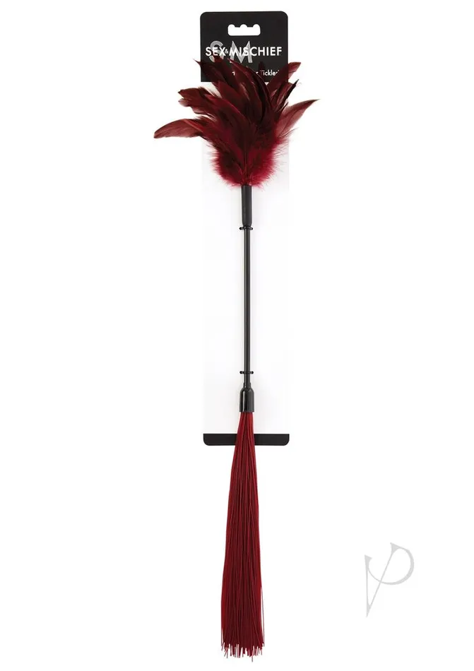 Sex and Mischief Enchanted Feather Tickler BlackRed Sex And Mischief Anal