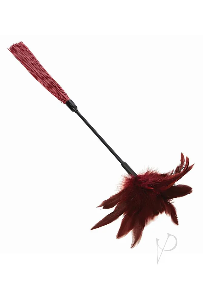 Sex and Mischief Enchanted Feather Tickler BlackRed Sex And Mischief Anal