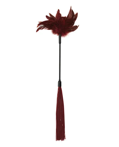 Sex and Mischief Enchanted Feather Tickler BlackRed Sex And Mischief Anal