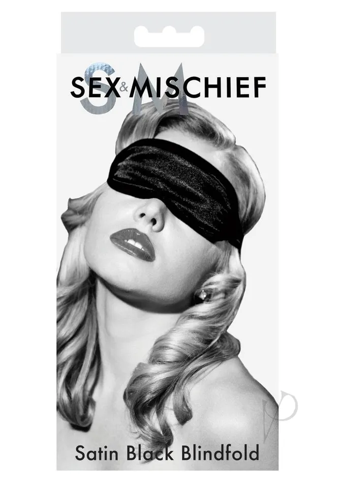 Sex and Mischief Satin Blindfold Black Sex And Mischief Anal