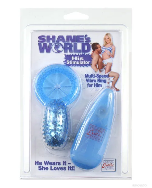 Shanes World Couples Shanes World His Stimulator Vibrating Cock Ring with Wired Remote Control Blue Shanes World Couples Shanes World His Stimulator Vibrating Cock Ring with Wired Remote Control Blue