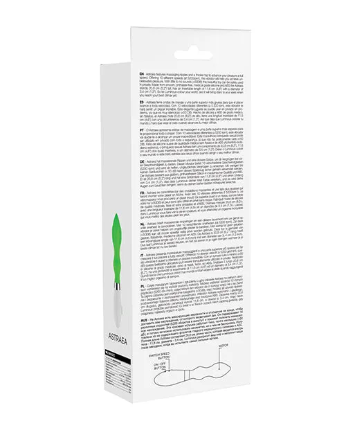 Shots Luminous Astraea Silicone 10 Speed Vibrator Green Luminous Vibrators Shots Luminous Astraea Silicone 10 Speed Vibrator Green Luminous Vibrators