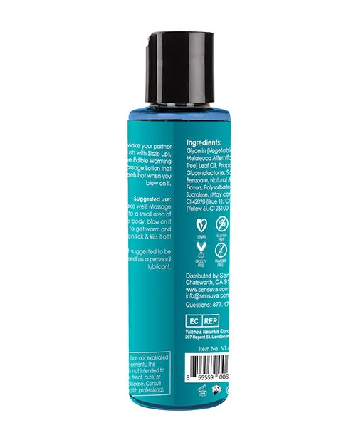 Sizzle Lips Couples Sizzle Lips Warming Edible Massage Oil Blueberry Ice Pop 42oz Sizzle Lips Couples Sizzle Lips Warming Edible Massage Oil Blueberry Ice Pop 42oz