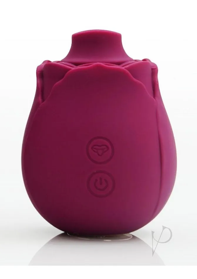 Skins Skins Rose Buddies Rose Flutterz Rechargeable Silicone Clitoral Vibrator Magenta Female Sex Toys