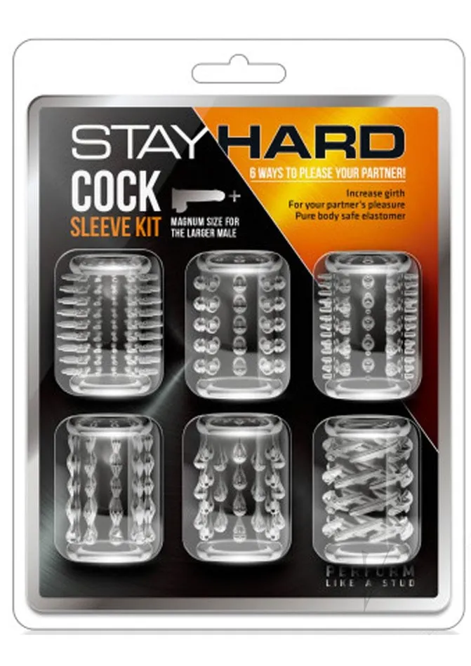 Stay Hard Dildos Stay Hard Cock Sleeve Kit Clear