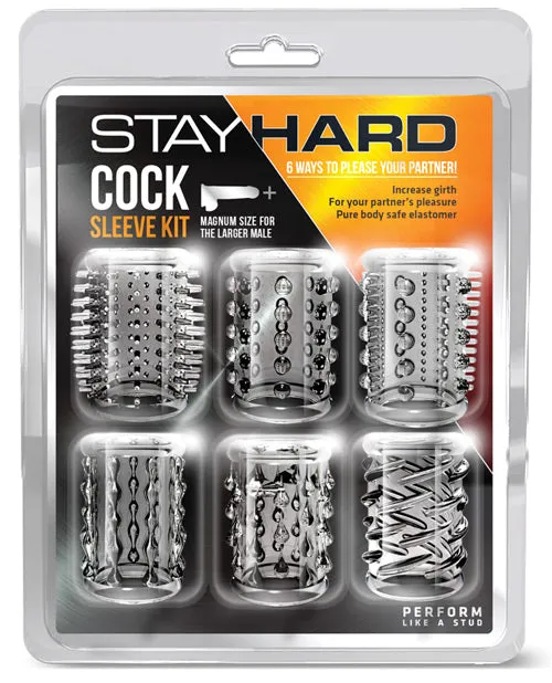 Stay Hard Dildos Stay Hard Cock Sleeve Kit Clear