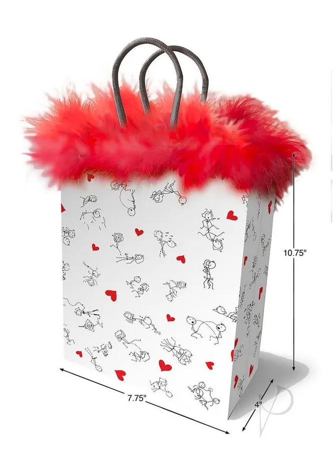 Stick Figures Gift Bag RedWhite Puzzles And Gift Bags Vibrators Stick Figures Gift Bag RedWhite Puzzles And Gift Bags Vibrators