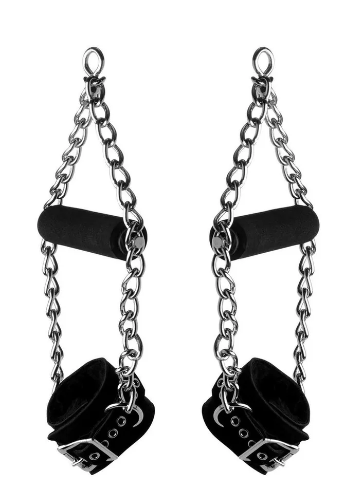 Strict Leather Fur Lined Suspension Cuffs Black Strict Leather Restraints