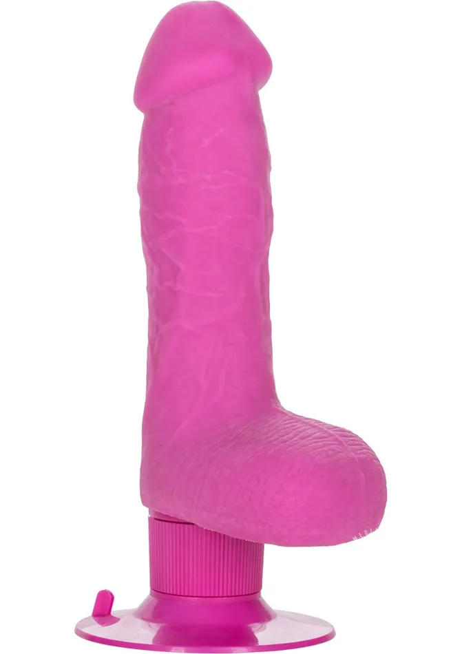 Studs Shower Stud Ballsy Dong Pure Skin Vibrating Dildo Waterproof 5in Pink Dildos