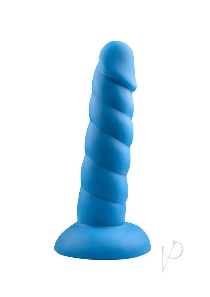 Suga Daddy Silicone Dildo 55in Blue Rock Candy Toys Dildos