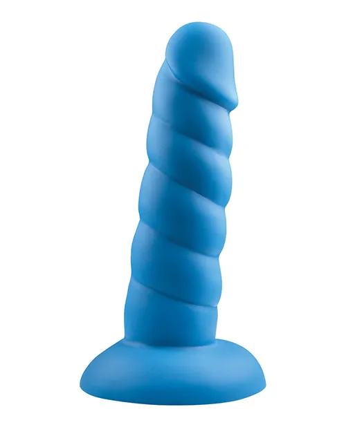 Suga Daddy Silicone Dildo 55in Blue Rock Candy Toys Dildos