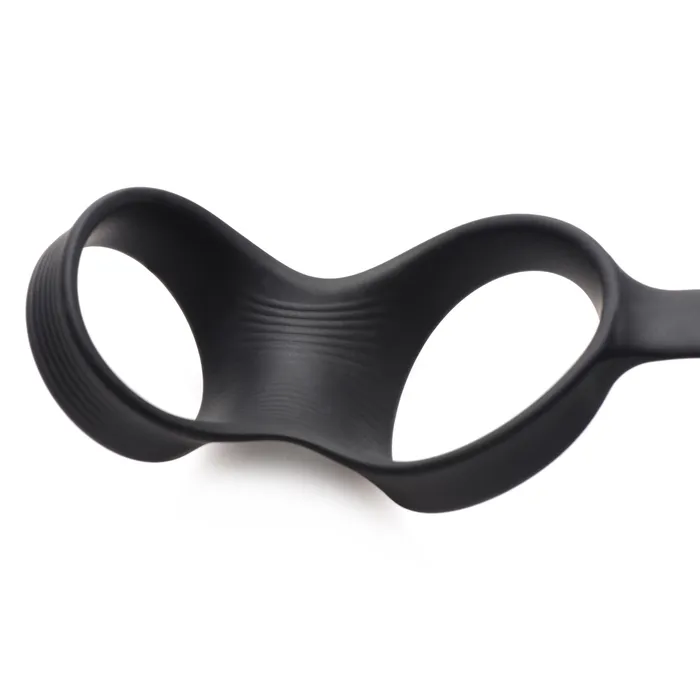 Swell 10X Inflatable and Vibrating Prostate Plug with Cock and Ball Ring Male Sex Toys