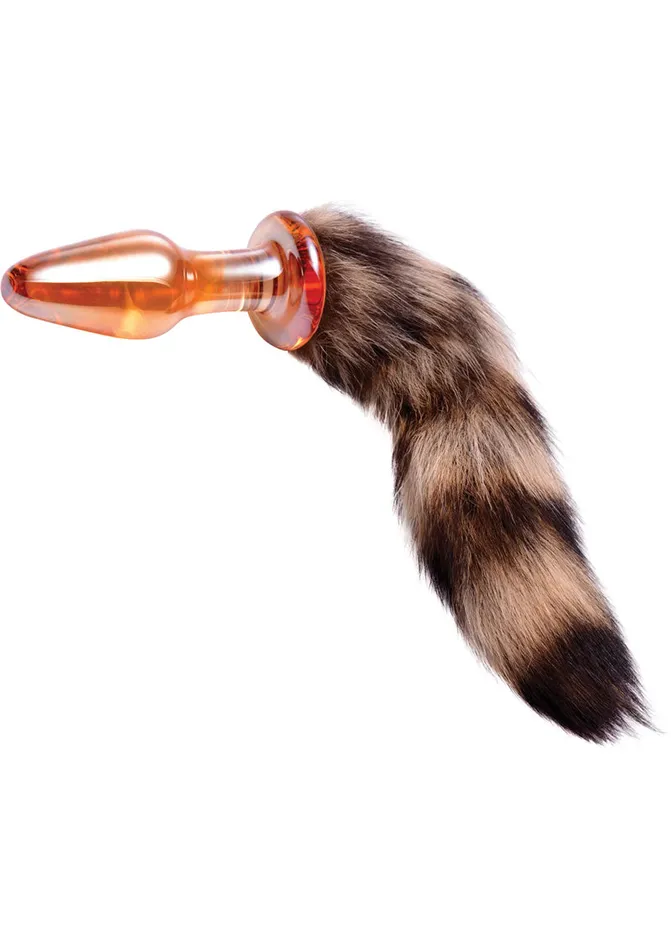Tailz Fox Tail Glass Anal Plug Orange Tailz Anal