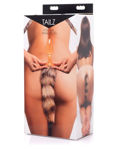 Tailz Fox Tail Glass Anal Plug Orange Tailz Anal