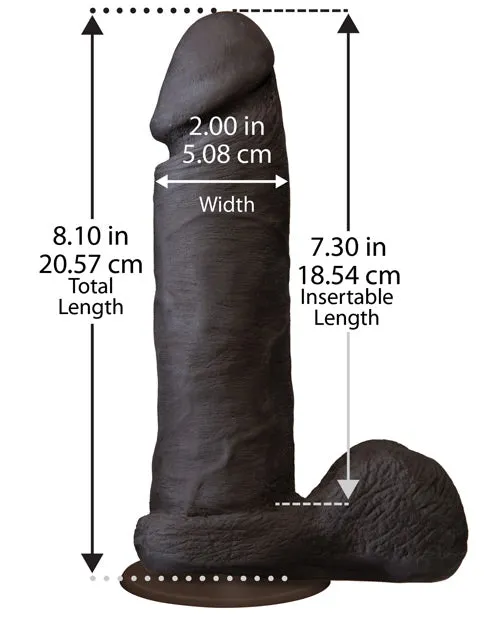 The Realistic Cock Dildos The Realistic Cock Ultraskyn Dildo 8in Black The Realistic Cock Dildos The Realistic Cock Ultraskyn Dildo 8in Black