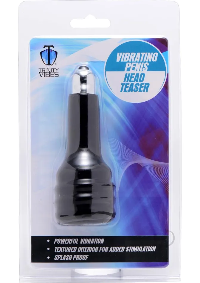 Trinity Men Trinity Men Vibrating Penis Head Teaser Black Male Sex Toys