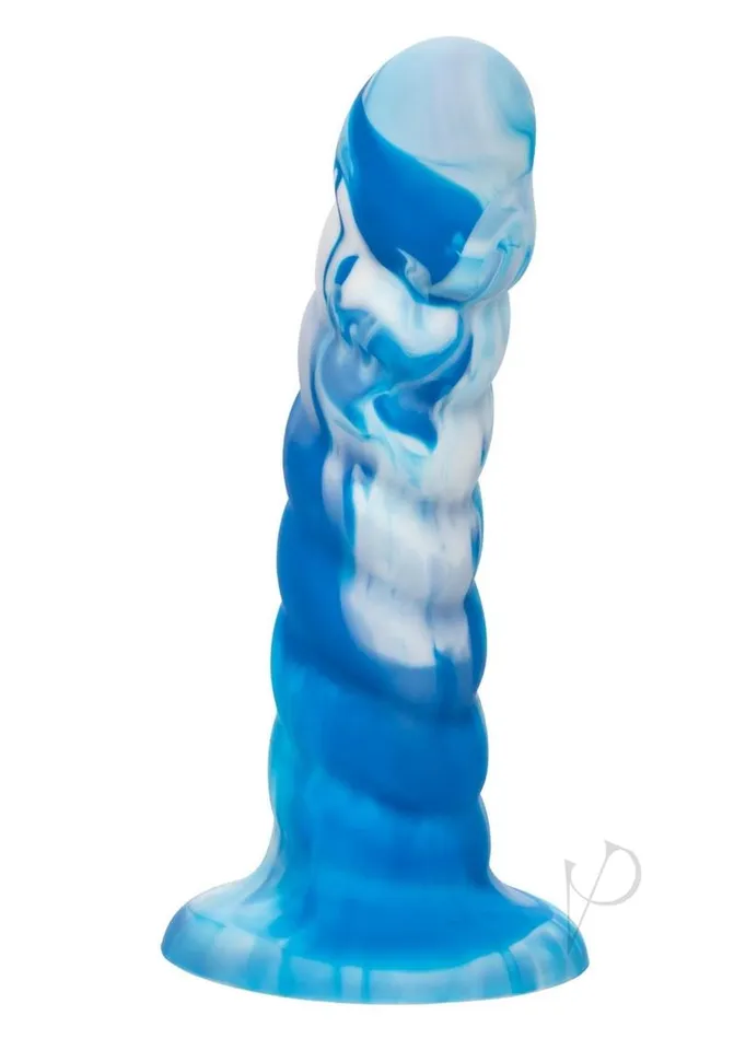 Twisted Love Twisted Ribbed Probe Silicone Anal Probe Blue Twisted Love Anal