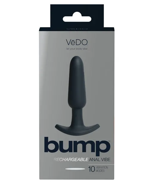 VeDO Bump Rechargeable Anal Vibe Just Black Vedo Anal