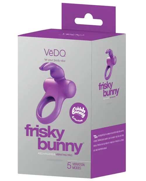 Vedo Vibrators VeDO Frisky Bunny Rechargeable Vibrating Ring Perfectly Purple Vedo Vibrators VeDO Frisky Bunny Rechargeable Vibrating Ring Perfectly Purple
