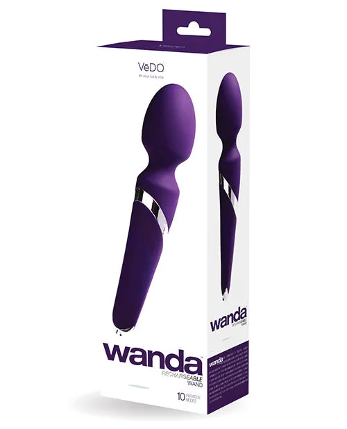 Vedo Vibrators VeDO Wanda Rechargeable Wand Deep Purple