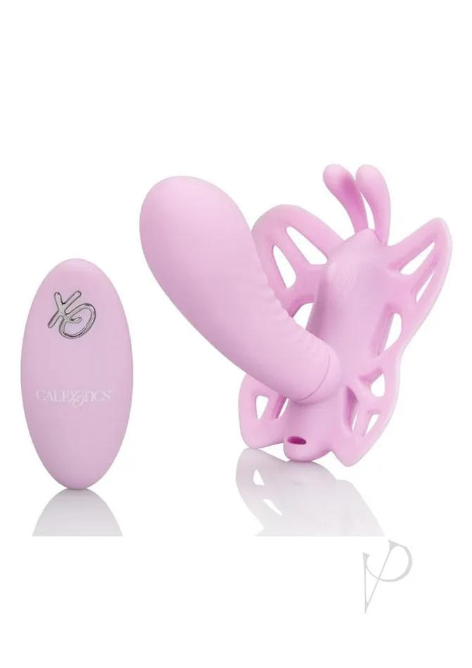 Venus Butterfly Venus G Silicone Rechargeable StrapOn with Remote Control Pink Venus Butterfly Female Sex Toys