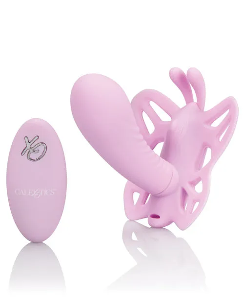 Venus Butterfly Venus G Silicone Rechargeable StrapOn with Remote Control Pink Venus Butterfly Female Sex Toys
